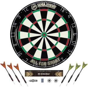 Дартс професійний із сизалю WinMax Match Play G491 45cм 6 дротиків - фото 