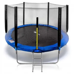 Батут Елітон 312 см із синьою сіткою - фото 76292