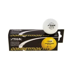 М'ячики для настільного тенісу STIGA COMPETITION 3* (3 шт.) - фото 102744