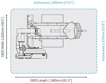 Реабілітаційний велотренажер Fluid First Degree E850 UBE - фото 79231