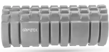 Масажний ролик Gymtek для йоги та фітнесу EVA 33*14 см сірий G-66358 - фото 