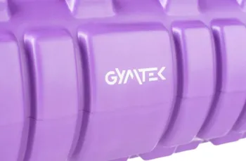 Масажний ролик Gymtek для йоги та фітнесу EVA 33*14 см фіолетовий G-66016 - фото 79873