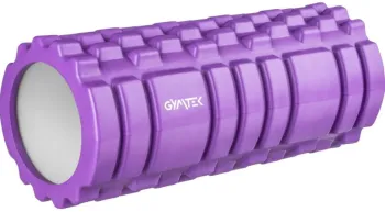 Масажний ролик Gymtek для йоги та фітнесу EVA 33*14 см фіолетовий G-66016 - фото 