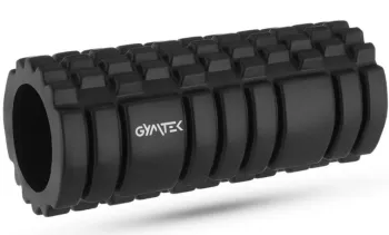 Масажний ролик Gymtek для йоги та фітнесу EVA 33*14 см чорний G-66014 - фото 