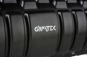 Масажний ролик Gymtek для йоги та фітнесу EVA 33*14 см чорно-білий G-66357 - фото 79877