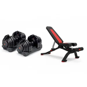Гантелі набірні Bowflex SelectTech 1090i + лавка Bowflex 5.1S 333012 - фото 