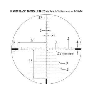 Приціл оптичний Vortex Diamondback Tactical FFP 4-16x44 EBR-2C MOA (DBK-10026) (929057) - фото 83943