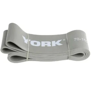 Резинка для фітнесу York 35-75 кг - 2080x85x4,5 мм, сірий - фото 85181