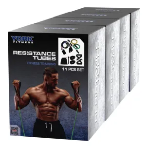 Набір еспандерів трубчастих з ручками York Fitness, 5 кольорів Y-80405 - фото 85194
