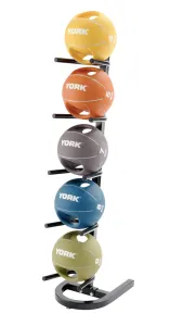 М'яч медбол 4 кг York Fitness із двома ручками, жовтий Y-80730 - фото 85451