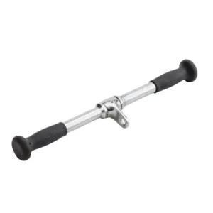 Ручка для верхньої тяги York Fitness 50см пряма з гумовими рукоятками, хром Y-36155 - фото 