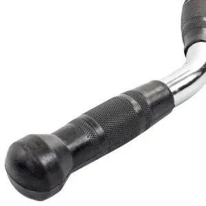 Ручка для верхньої тяги York Fitness 70см W-подібна з гумовими рукоятками, хром Y-36156 - фото 85522