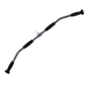 Ручка для верхньої тяги York Fitness 91см вигнута з гумовими рукоятками, хром Y-36159 - фото 85534
