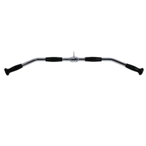 Ручка для верхньої тяги York Fitness 91см вигнута з гумовими рукоятками, хром Y-36159 - фото 85535
