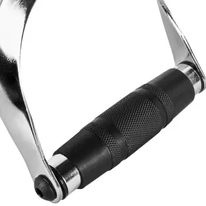 Ручка York Fitness для тяги з гумовою рукояткою, хром Y-36166 - фото 85597