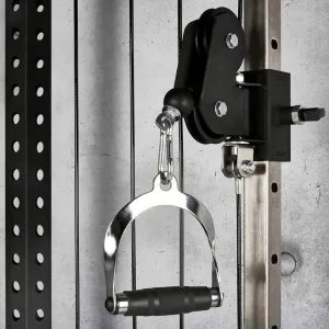 Ручка York Fitness для тяги з гумовою рукояткою, хром Y-36166 - фото 85599