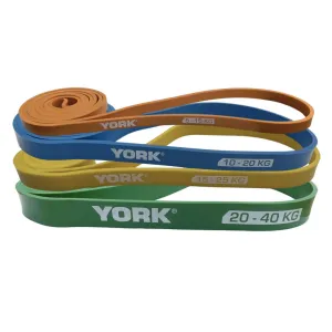 Набір резинок для фітнесу York Fitness 4 шт (5 - 40 кг) Y-80508 - фото 85689