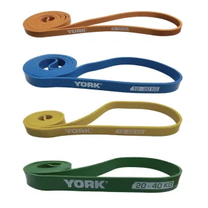 Набір резинок для фітнесу York Fitness 4 шт (5 - 40 кг) Y-80508 - фото 85690