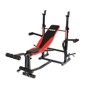 Лавка для жиму York Fitness ASPIRE 220 з стійкою для штанги та партою Скотта Y-43220 - фото 85746