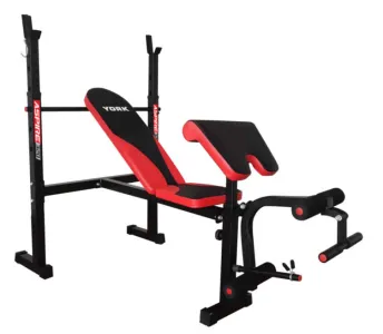 Лавка для жиму York Fitness ASPIRE 320 з стійкою для штанги та партою Скотта Y-43320 - фото 