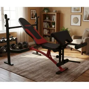Лавка для жиму York Fitness Delta Pro 1000 з стійкою для штанги та партою Скотта Y-55102 - фото 1