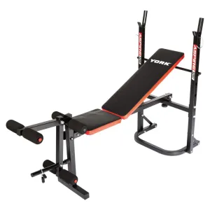 Лавка тренувальна York Fitness ASPIRE 120 складана зі стійкою під штангу Y-43120 - фото 85760