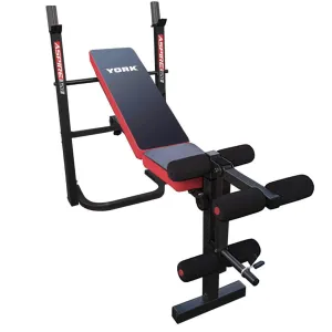 Лавка тренувальна York Fitness ASPIRE 120 складана зі стійкою під штангу Y-43120 - фото 