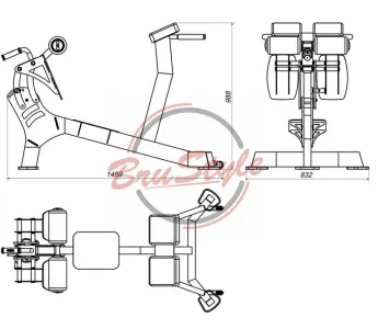 Гіперекстензія регульована BruStyle BL108 - фото 86233