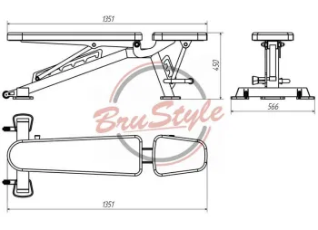 Лава регульована (гребінка) BruStyle TC145 - фото 86245