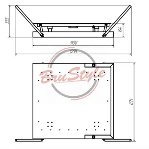 Платформа для столу для армреслінгу Brustyle TC452 - фото 86274