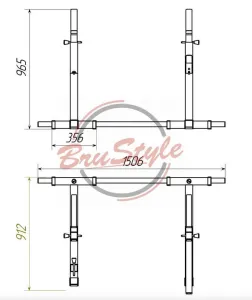 Стійка розбірна Brustyle TC705 - фото 86275