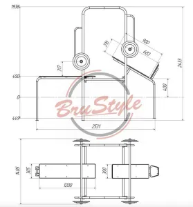 Стенд для жиму комбінований SG138 - фото 86369