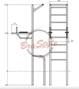 Шведська стінка для вулиці BruStyle SG207 - фото 86757