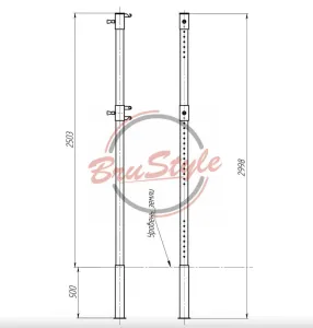 Стійки волейбольні Brustyle SG405 - фото 99111