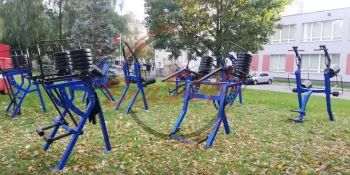 Вуличний тренажер “Жим від грудей стоячи” BruStyle SG601 - фото 86793