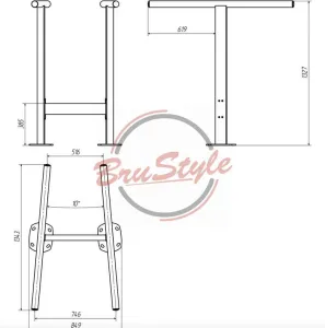 Гімнастичний елемент бруси Brustyle SG651 - фото 86842