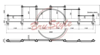 Каскад турників Brustyle W111 - фото 86856