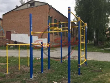 Гімнастичний комплекс "Воркаут" на фланцях Brustyle W201.7 - фото 86864