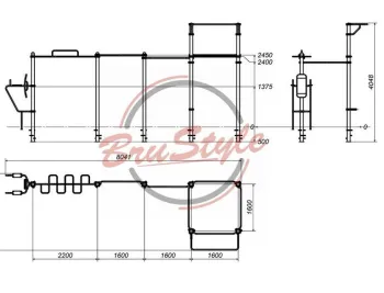 Спорткомплекс вуличний Bоркаут Brustyle W207.1 - фото 86876