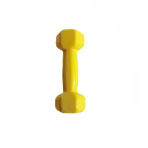 Гантель аеробна вінілова Fitnessport VDD-01-1кг жовтий - фото 87672
