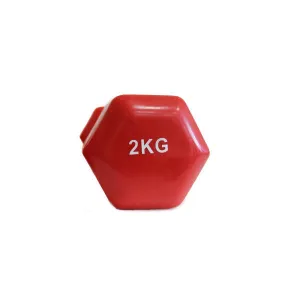 Гантель аеробна вінілова Fitnessport VDD-01-2кг червоний - фото 87678
