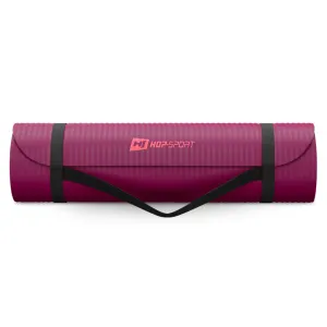 Коврик для йоги Hop-Sport HS-NB010GM NBR 1см ягідний - фото 88261
