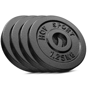 Сет з металевих дисків Hop-Sport Strong 4x1,25 кг - фото 