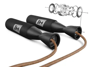 Скакалка шкіряна 275см Hop-Sport HS-L015JR - фото 89163