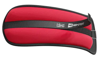 Обважнювачі для ніг та рук Hop-Sport HS-S003WB 2х1,5 кг червоні - фото 89369