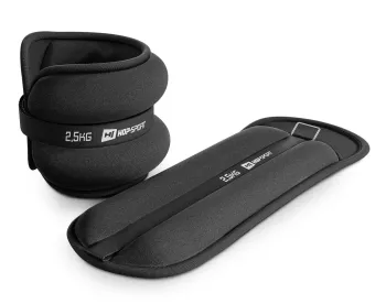 Обважнювачі для ніг та рук Hop-Sport HS-S005WB 2х2,5 кг чорні - фото 