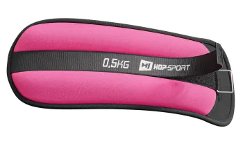 Обважнювачі для ніг та рук Hop-Sport HS-S001WB 2х0,5 кг рожеві - фото 89390