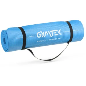 Килимок (мат) для йоги та фітнесу Gymtek NBR 1см голубий - фото 89728