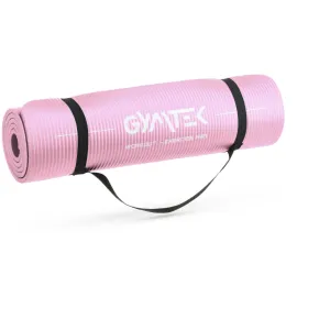 Килимок (мат) для йоги та фітнесу Gymtek NBR 1см рожевий - фото 89741