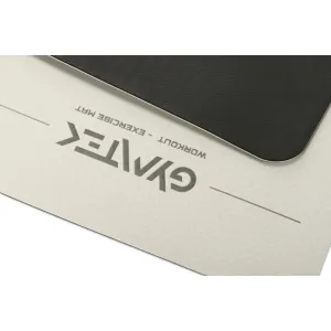 Килимок (мат) для фітнесу та йоги Gymtek Premium TPE 0,6см сіро-чорний - фото 89767